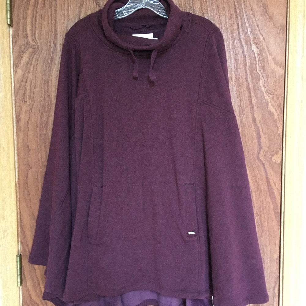 NWT UGG Dark Purple Fleece-lined Poncho